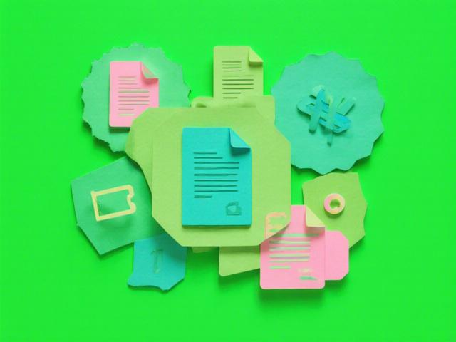 Artistic representation of legal documents as folded paper structures